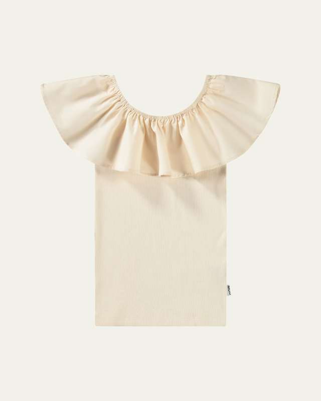 Girl's Reca Ruffle Tank Top, Size 7-12